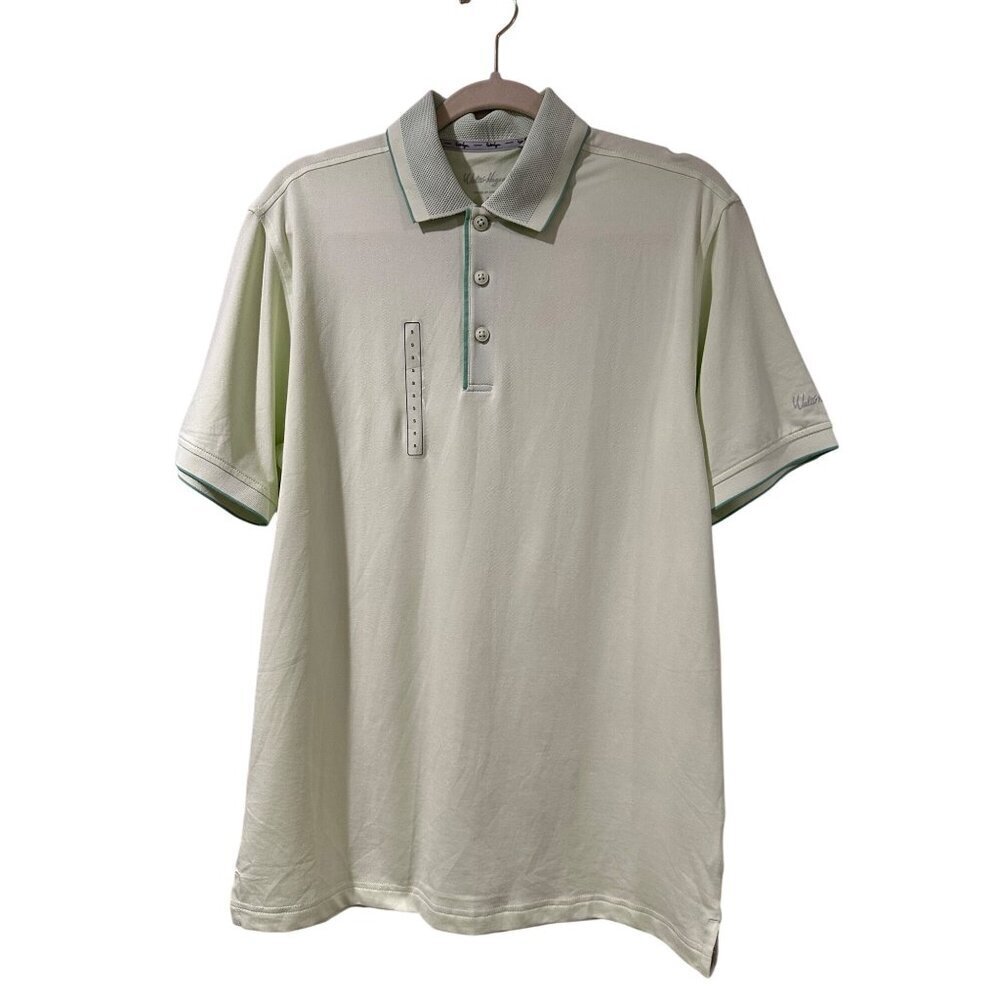 Walter Hagen Clubhouse Pique Golf Polo Lime Green Size S NWT